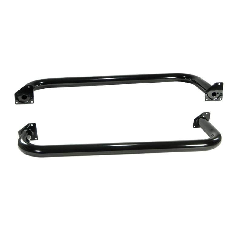 Jeep Wrangler Side Steps - Rugged Ridge - 3-In Round - Black - `97-`06